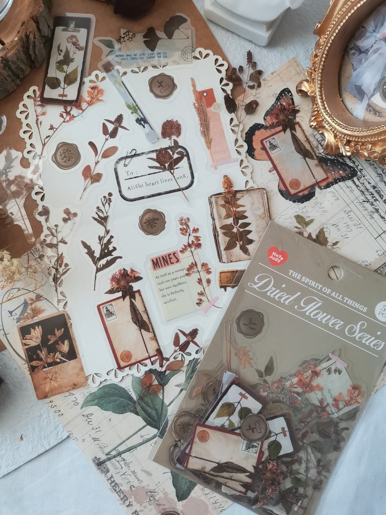 Stickers Dried flower series