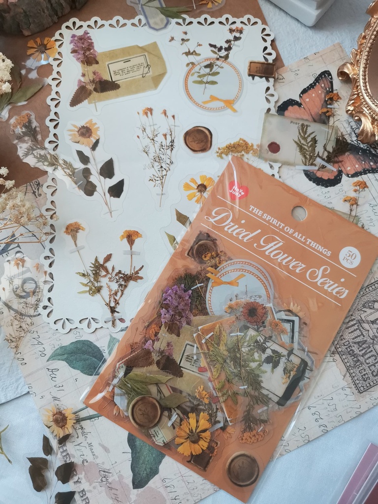 Stickers Dried flower series