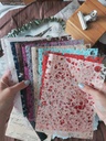 Papel decorativo fibra 10 U Mix colores