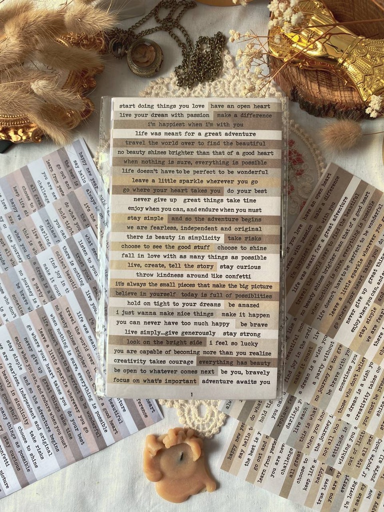 Pack stickers frases digital printer