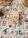 Cajita de Stickers Vintage Manuscript
