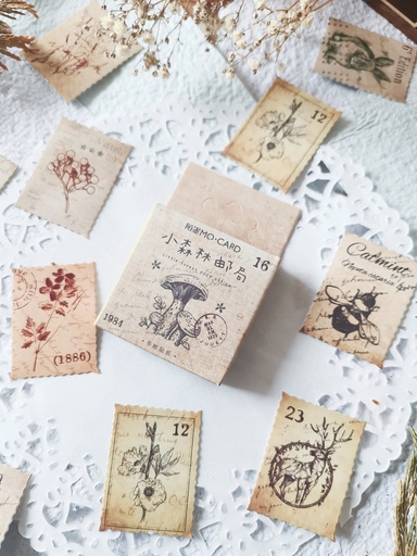 Cajita de Stickers Little forest post office