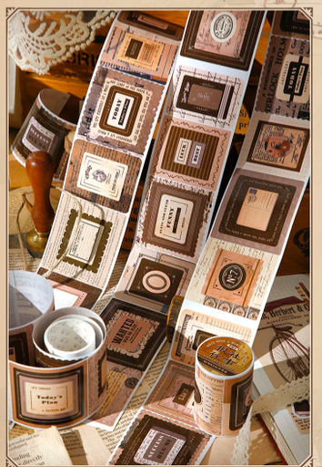 Washi tape literature frame
