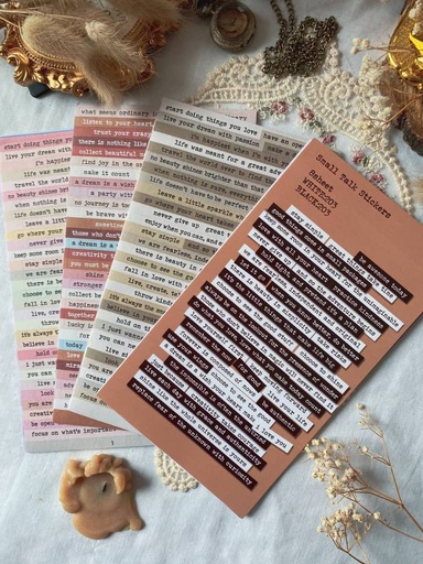 Pack stickers frases digital printer