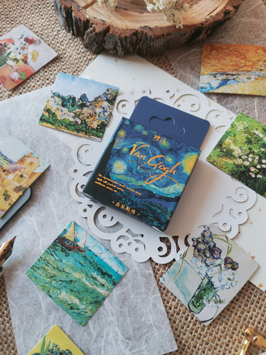 Cajita de stickers Van Gogh